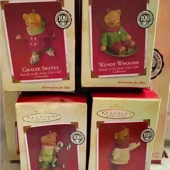 Vintage 2002 Hallmark Keepsake Ornaments Holiday Hill Set of 5 - Picture 2 of 12